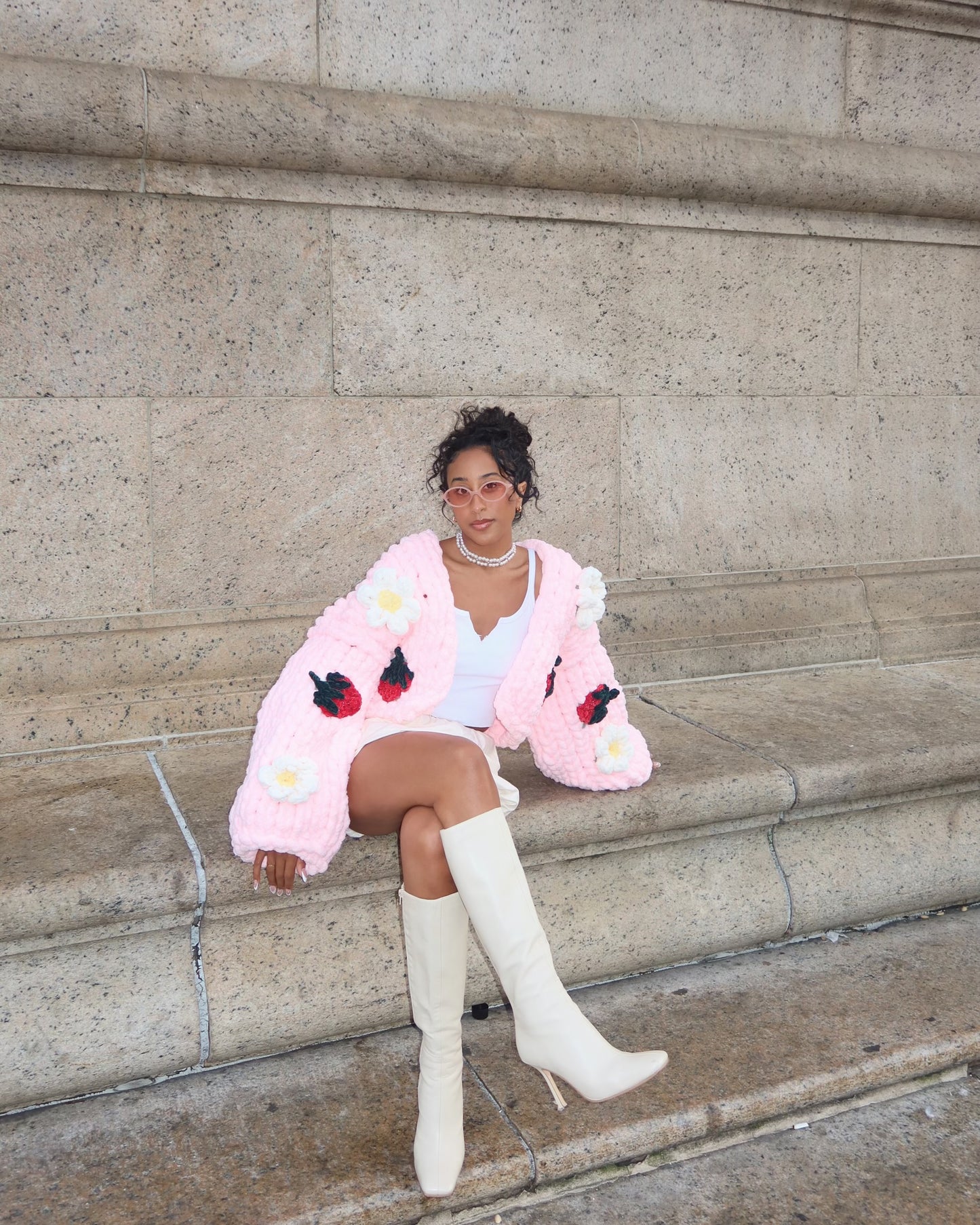 Strawberry Blossom Cardigan