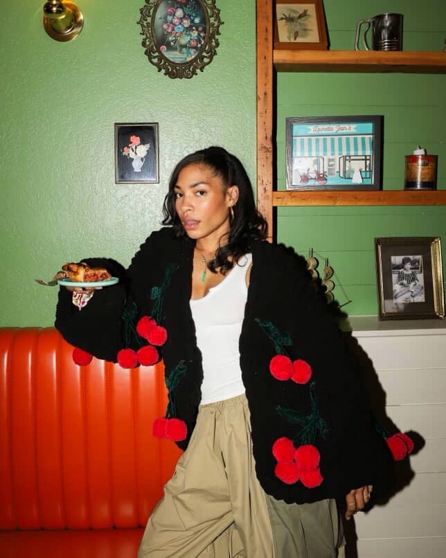 Cherry Knit Cardigan