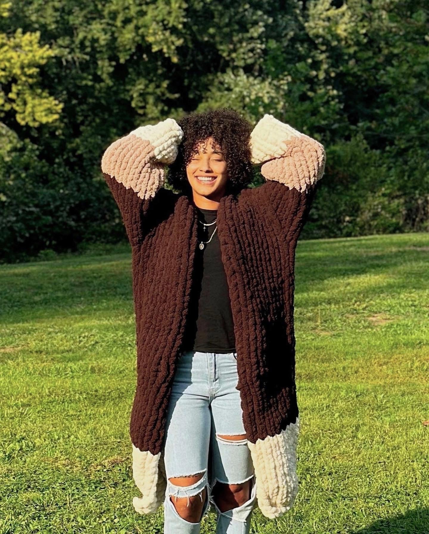 Brown Suga Duster Knit