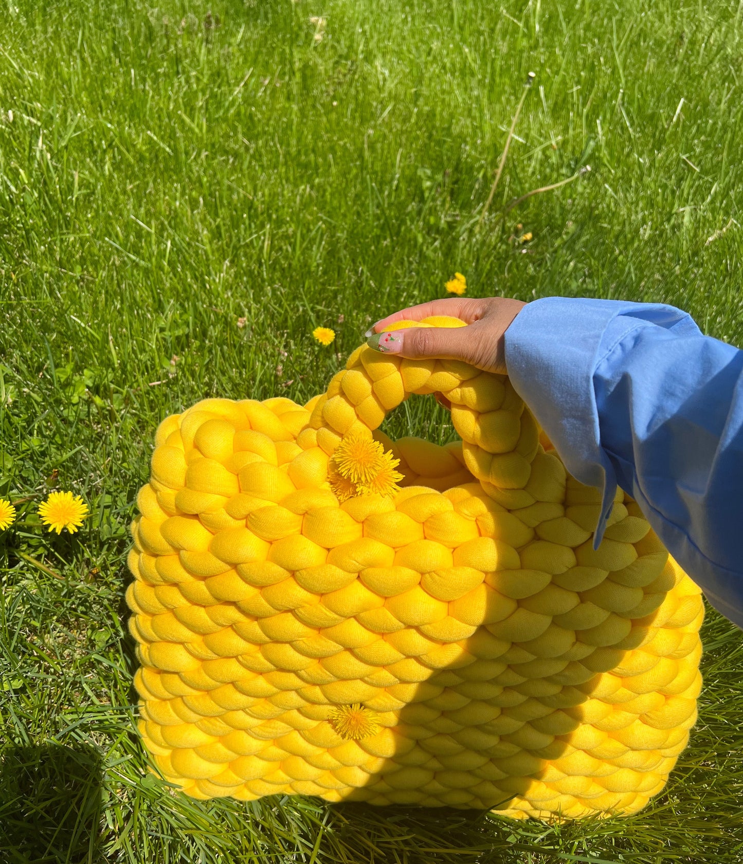 Chunky Knit Tote Bag